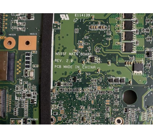 Материнская плата для ноутбука Asus N55S, N55SL, N55SF (DA0NJ5MB8C0 REV:C, 60-N5FMB3700), с разбора, исправная