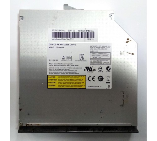 *Б/У* Привод DVD/RW + крышка привода для ноутбука DNS 0158957 (DS-8A8SH30C), с разбора