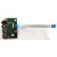*Б/У* Плата расширения 2x USB + 2x Audio + Card Reader для ноутбука DNS 0158957 (A15YA IO BOARD REV:2.0), с разбора