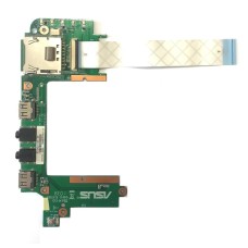*Б/У* Плата расширения 2x USB + 2x Audio + CardReader для ноутбука Asus Eee PC 1201K (69NA2CB10A01-01) [BUR0072-13], с разбора