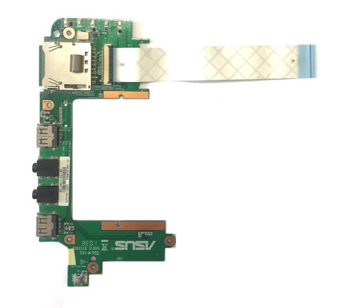 Плата расширения 2x USB + 2x Audio + CardReader для ноутбука Asus Eee PC 1201K (69NA2CB10A01-01), с разбора