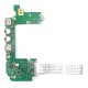 Плата расширения 2x USB + 2x Audio + CardReader для ноутбука Asus Eee PC 1201K (69NA2CB10A01-01), с разбора