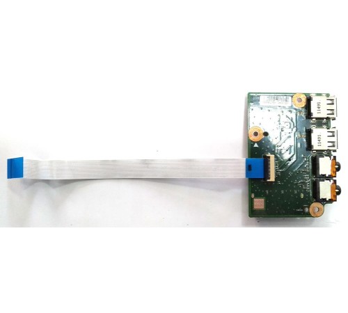 *Б/У* Плата расширения 2x USB + 2x Audio + Card Reader для ноутбука DNS 0144430 (08N2-14U4Q00), с разбора