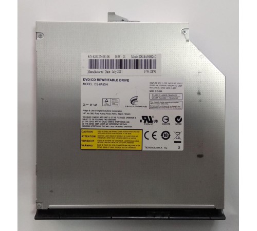 *Б/У* Привод DVD/RW + крышка привода для ноутбука DNS 0144430 (DS-8A5SH24C), с разбора