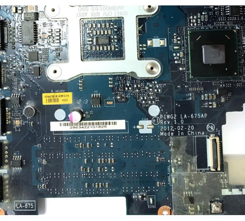 *Б/У* Материнская плата для ноутбука Lenovo IdeaPad G570 (PIWG2 LA-675AP), с разбора, исправная