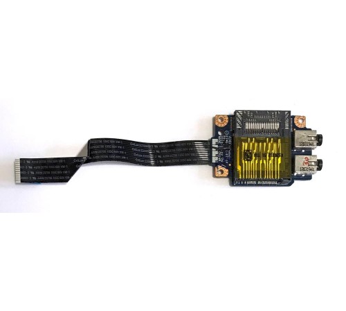 *Б/У* Плата картридера и аудиоразъёмов для ноутбука Lenovo IdeaPad G570, G575 (LS-6751P), с разбора