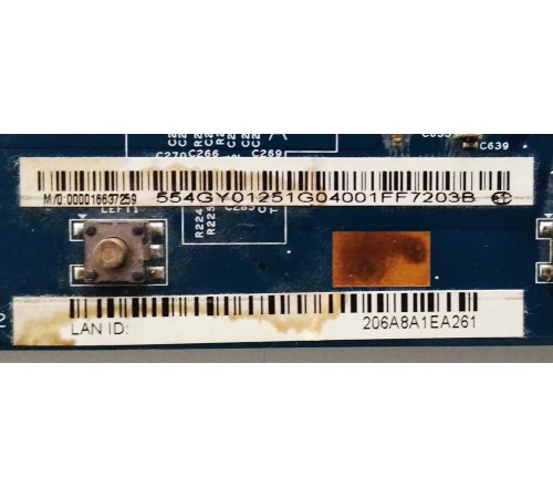 *Б/У* Материнская плата для ноутбука Packard Bell MS2303 (48.4GY02.031), с разбора, исправная