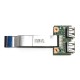 *Б/У* USB плата для ноутбука HP Compaq Presario CQ57 (35110CJ00-04T-G), с разбора