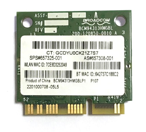 *Б/У* WiFi + Bluetooth модуль для ноутбука HP Compaq Presario CQ57 (657325-001)