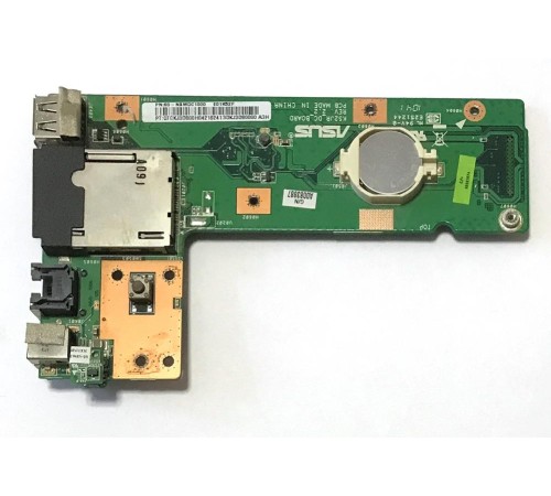 *Б/У* Плата расширения №1 CR + USB + DC jack для ноутбука Asus K52F (60-NXMDC1000-E01), с разбора