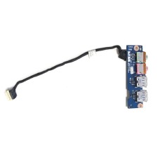 *Б/У* Плата расширения 2x USB + 2x Audio для ноутбука DNS BLB5, 123999 (NBLB3 LS-6001P) [BUR0091-10], с разбора