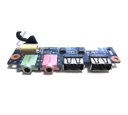 *Б/У* Плата расширения 2x USB + 2x Audio для ноутбука DNS BLB5, 123999 (NBLB3 LS-6001P), с разбора