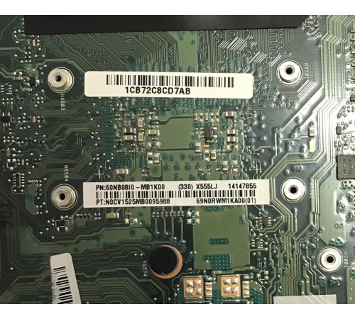 *Б/У* Материнская плата для ноутбука Asus X554L, X555L (60NB08I0-MB1K00), с разбора, неисправная