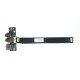 Плата расширения 2x Audio + USB для разъемы ноутбука Asus X53U (LS-7322P), с разбора