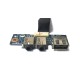 Плата расширения 2x Audio + USB для разъемы ноутбука Asus X53U (LS-7322P), с разбора