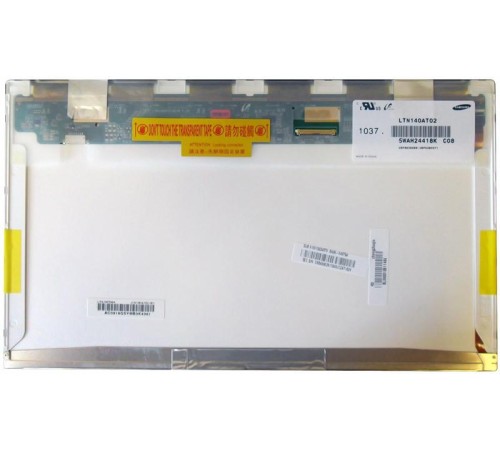 Матрица 14" LTN140AT02 (LED, 1366x768, 40 pin, слева снизу, глянцевая)