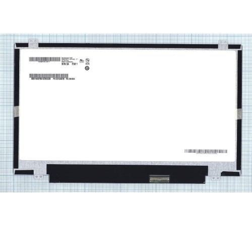 Матрица 14" slim B140RW02 V.1 (LED, 1600*900, 40 pin, справа снизу, глянцeвая)