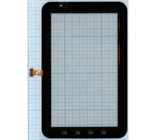 Сенсорное стекло (тачскрин) Samsung P1000 черное