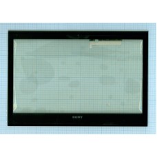Сенсорное стекло (тачскрин) Sony Vaio TCP13E69 V1.0 черное с рамкой