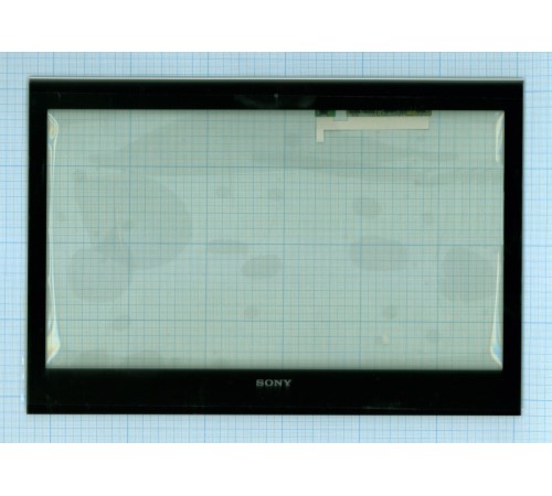 Сенсорное стекло (тачскрин) Sony Vaio TCP13E69 V1.0 черное с рамкой