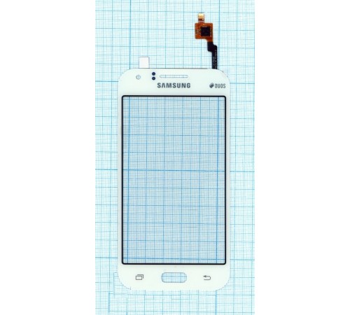 Сенсорное стекло (тачскрин) Samsung Galaxy J1 SM-J100 белое