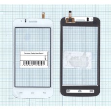Сенсорное стекло (тачскрин) Explay Atom белое