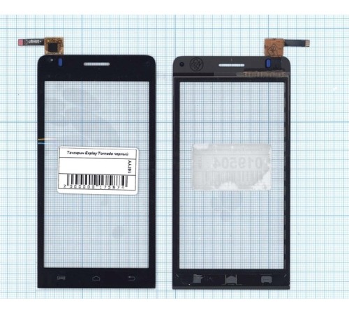 Сенсорное стекло (тачскрин) Explay Tornado черное