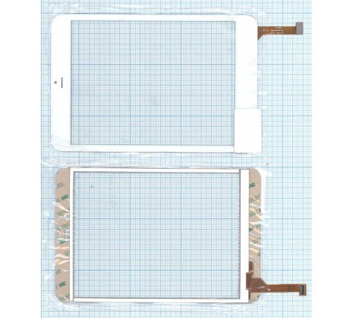 Сенсорное стекло (тачскрин) DH-0736A1-PG-FPC белое