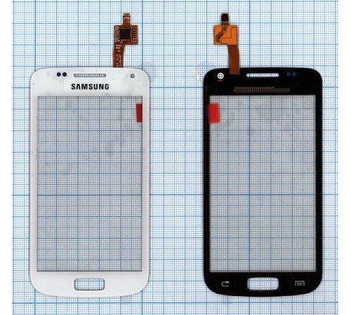 Сенсорное стекло (тачскрин) Samsung Galaxy W GT-I8150 белое
