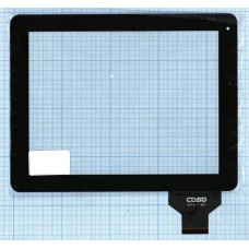 Сенсорное стекло (тачскрин) CTP-9.7''-001 черное