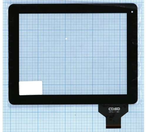 Сенсорное стекло (тачскрин) CTP-9.7''-001 черное