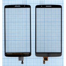Сенсорное стекло (тачскрин) LG G3 D855 черное с серым