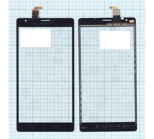 Сенсорное стекло (тачскрин) Nokia Lumia 1520 черный