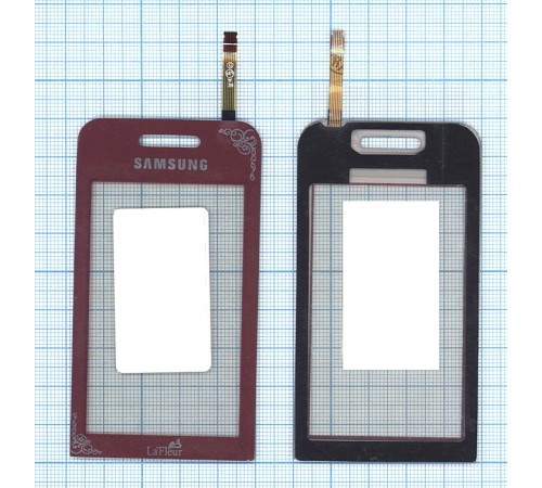 Сенсорное стекло (тачскрин) Samsung Star GT-S5230 красный