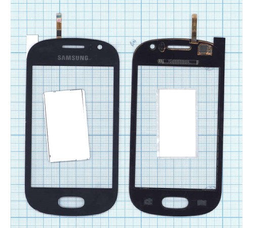 Сенсорное стекло (тачскрин) Samsung Galaxy Fame GT-S6810 синее
