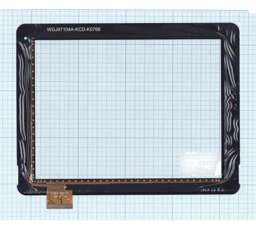 Сенсорное стекло (тачскрин) F-WGJ97104-V2 черный