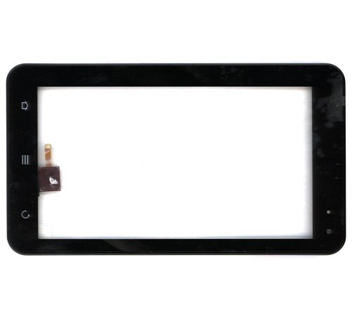 Сенсорное стекло (тачскрин) ZTE V9 черное с рамкой
