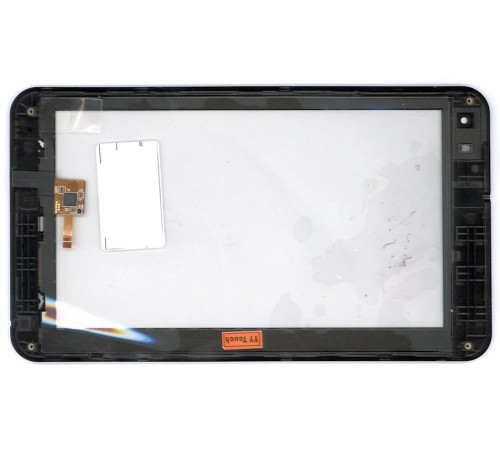 Сенсорное стекло (тачскрин) ZTE V9 черное с рамкой