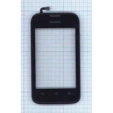 Сенсорное стекло (тачскрин) Huawei Ascend Y210 с рамкой черный