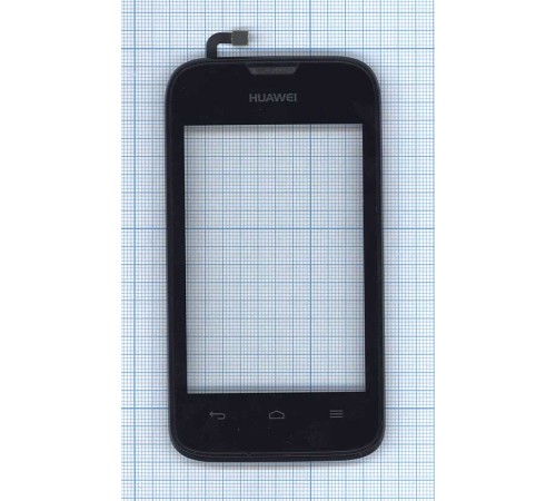 Сенсорное стекло (тачскрин) Huawei Ascend Y210 с рамкой черный