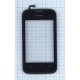 Сенсорное стекло (тачскрин) Huawei Ascend Y210 с рамкой черный