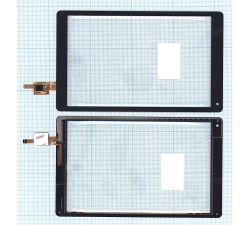 Сенсорное стекло (тачскрин) DY08017 (V2) черное