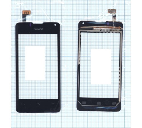 Сенсорное стекло (тачскрин) Huawei ASCEND Y300 черное