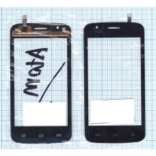 Сенсорное стекло (тачскрин) Explay Atom черное