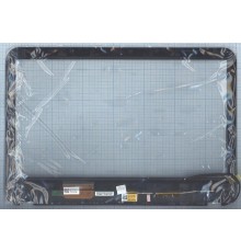 Сенсорное стекло (тачскрин) Dell Inspiron 15R-3521 черное с рамкой