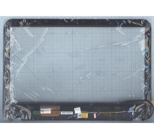 Сенсорное стекло (тачскрин) Dell Inspiron 15R-3521 черное с рамкой