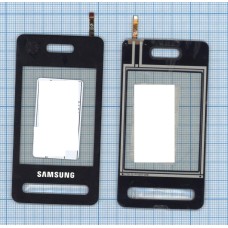 Сенсорное стекло (тачскрин) Samsung SGH D980 черное