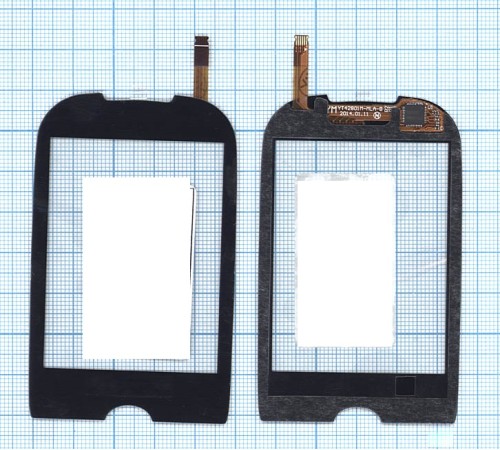 Сенсорное стекло (тачскрин) Samsung Corby GT-S3650 черное