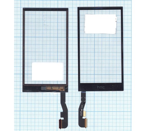 Сенсорное стекло (тачскрин) HTC One mini 2 черное