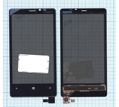 Сенсорное стекло (тачскрин) Nokia Lumia 920 черное
